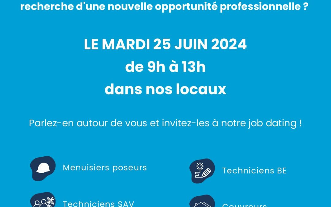 Job dating : parlez-en autour de vous !